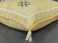 Yellow moroccan silk Pillows