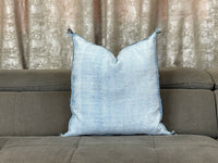 blue moroccan silk Pillows