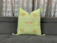 Green moroccan silk Pillows
