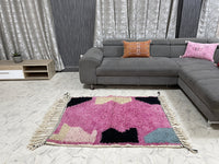 Tiziri Beldi Rug - 3x5ft- Beni Ourain Rug