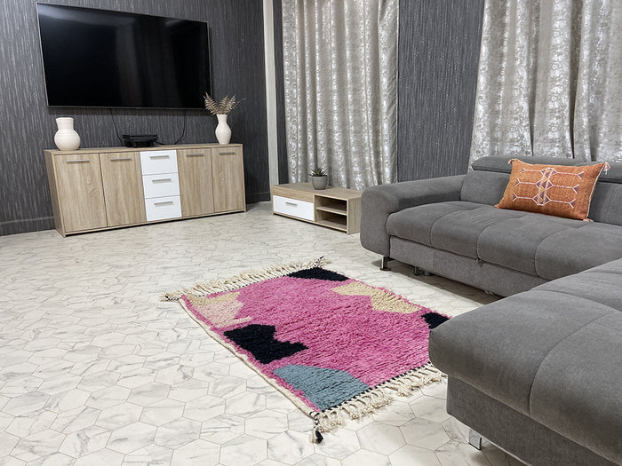 Tiziri Beldi Rug - 3x5ft- Beni Ourain Rug