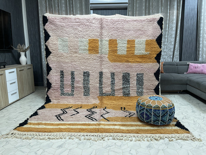 Bazarugs Beloved Berber Treasures Rug — Handwoven Beni Ourain Rug, 5x7 ft