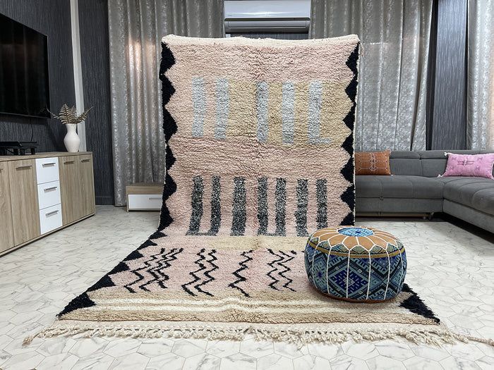 Beloved Berber Treasures Rug by Bazarugs — Authentic Beni Ourain Rug, 6x12 ft