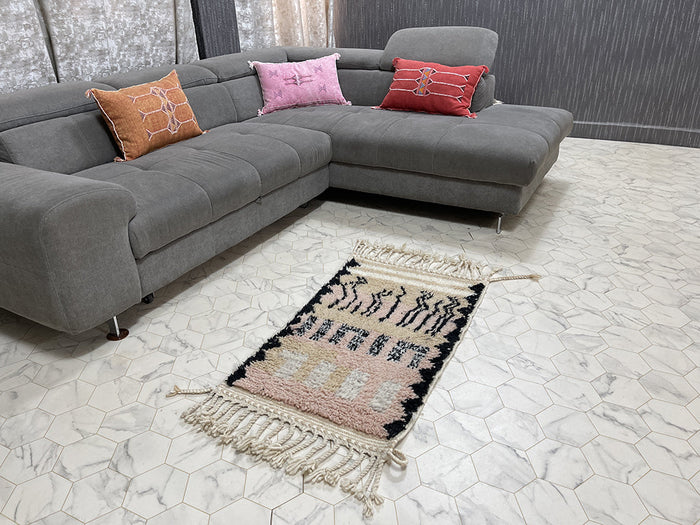 Beloved Berber Treasures XI Rug - 2x3ft- Beni Ourain