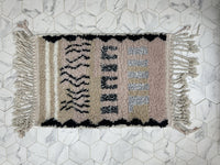 Bazarugs Luxury Beni Ourain Rug in Beloved Berber Treasures Rug, 2x3 ft