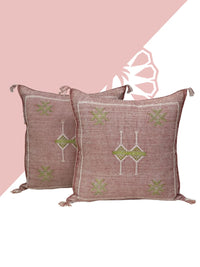 Pink moroccan silk Pillows