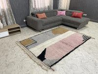 orange Custom moroccan rug