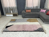 pink Custom moroccan rug