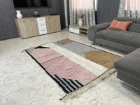 pink Custom moroccan rug