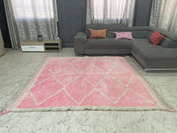 pink Custom moroccan rug