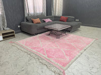 pink Custom moroccan rug