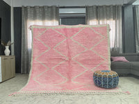 pink Custom moroccan rug