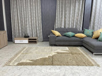 Custom Beni Ourain Rug - Handwoven Cream & Khaki Wool - Made to Order
